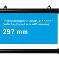 Böttcher-AG Posterleiste DIN A3, Länge 30 cm, Aluminium, schwarz