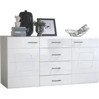 Innostyle Sideboard "SPIRIT PLUS", weiß (weiß hochglanz), B:170cm H:94cm T:42cm, Dekorfolie, Holzwerkstoff, MDF, Sideboards, Sideboard, weiß hochglanz MDF