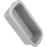 Backefix Backform B23, Brotbackform, aus Silikon, 23 x 10 x 7 cm, grau, Kastenform