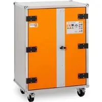 Cemo Akku-Lagerschrank Basic 8/10, 12107, mit 3 Fachböden, VDMA zertifiziert, mit Rollen, (B/H/T) 80 x 115 x 66cm