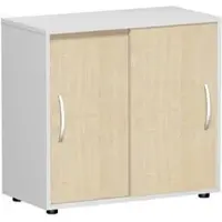 Geramöbel Schiebetürenschrank Flex 382501-AL, aus Holz mit 1 Fachboden, 80 x 75 x 40 cm (B/H/T), ahorn