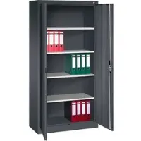 C+P CP-Möbel Aktenschrank Acurado, aus Metall, abschließbar, 93 x 195 x 40 cm (B/H/T), anthrazit