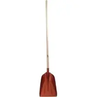 SHW Schneeschieber Universalschaufel 56775, 33cm breit, aus eloxierten Aluminium, mit Holzstiel