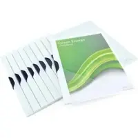 Rapesco Klemmhefter 1594 ECO, A4, für 30 Blatt, weiß, 10 Stück
