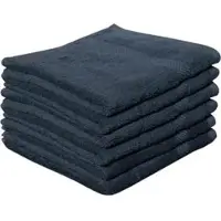 Dyckhoff Handtuch Planet Set, anthrazit, 30 x 50 cm, Gästetuch mit Bordüre, aus 100% Baumwolle, 450 g/m2, 6 Stück