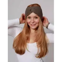 Zwillingsherz Stirnband "Rippe" breit, gerippt, mit Knotendetail