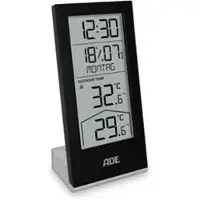 ADE Thermo-Hygrometer WS2324, digital, schwarz, von -40 bis 70°C, mit Außensensor, innen/außen