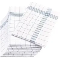 Zöllner Geschirrtuch 27200, 50 x 70 cm, 12 Stück, 50% Leinen, 50% Baumwolle, blau-weiß, kariert