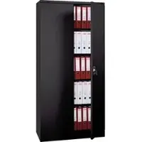 G-Office Aktenschrank FLC.19/N, aus Metall, abschließbar, 92 x 195 x 42 cm (B/H/T), schwarz