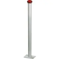 GAH Alberts Alberts Absperrpfosten Standard GAH, 2 Ösen, weiß, aus Metall, zum Aufdübeln, 6 x 100cm, starr