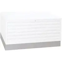 Gürkan G-Office Sockel für Planschrank DIN A0, 140 x 15 x 95cm, lichtgrau