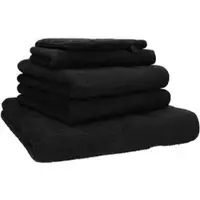 Betz Handtuch Premium Set, schwarz, 470 g/m2, 2 Hand-, 1 Dusch-, 1 Gästetuch & 1 Waschlappen, 100% Baumwolle
