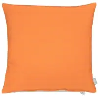 Apelt Dekokissen "3800", orange (orange, unifarben), B:65cm H:7cm L:65cm, Baumwolle, Polyester, Dekokissen_Sitzkissen_Kissenhüllen, Dekokissen, Statement-Reißverschluss