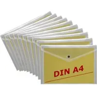FolderSys Dokumententasche Camouflage 40133-00, A4, aus Kunststoff, transparent für 100 Blatt 10 Stück