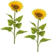 Creativ Green Kunstblume Sonnenblume XL, gelb, Höhe 110 cm, 2 Stück
