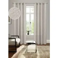 Bruno Banani Gardine "Jaden" Gr. 2, beige, B:140cm H:175cm, Polyester, Gardinen, Gardine, modern, zeitloser Schal, Leinenoptik