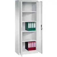 C+P CP-Möbel Aktenschrank Acurado, aus Metall, abschließbar, 80 x 195 x 40 cm (B/H/T), lichtgrau