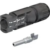 Staubli Solarstecker PV-KST4/6I-UR, MC4-Stecker, für 4 - 6mm2 Solarkabel, 1000 V, IP67 wasserdicht, 200 Stück