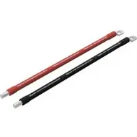 Offgridtec Batteriekabel Kupfer, 16mm2, einseitig M8 Kabelschuh, rot / schwarz, 1m