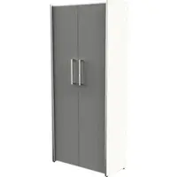 Kerkmann Aktenschrank Move, aus Holz, abschließbar, 80 x 183 x 38 cm (B/H/T), graphit / weiß