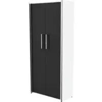Kerkmann Aktenschrank start up, aus Holz, abschließbar, 80 x 183 x 38 cm (B/H/T), anthrazit / weiß