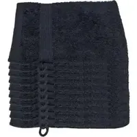 Julie Julsen Waschlappen schwarz, 15 x 21 cm, Waschhandschuh, aus 100% Baumwolle, 550 g/m2, 10 Stück