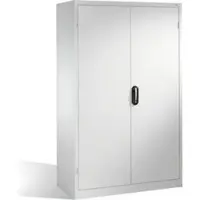 C+P Werkzeugschrank mit Drehtüren, 3 Böden und 3 Schübe, H1950xB1200xT600mm Front Lichtgrau Korpus Lichtgrau
