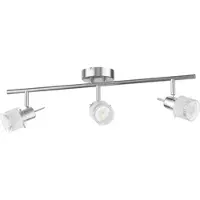 Ledscom.de Deckenleuchte MIRAS, dreiflammig, inkl. 3x LED GU10 Lampen (warmweiß, 16,2W, je 510lm, 45°)