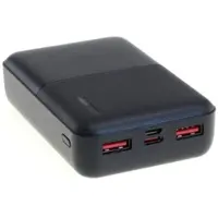 AccuCell Universal Zusatz-/ Notfall-Akku OTB Powerbank mit 10000 mAh zum Laden fast aller Geräte, 2 USB Ausgä