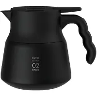 Hario Insulated Server V60-02 Plus Edelstahl 600 ml schwarz