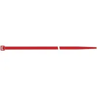 SAPISELCO Kabelbinder, L 280 x B 4,5 mm, Polyamid 6.6 rot, Zugbelastung 220N, innenverzahnt, 100 Stück