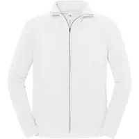 Fruit Of The Loom Iconic Premium Sweat Jacket Unisex Zip Sweatjacke mit CiCLO Technologie, nachhaltig, weiß, M