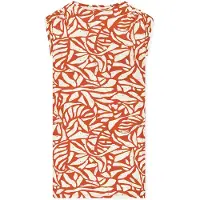 Schiesser Nachthemd in Terracotta/ Beige - 36