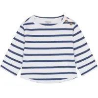 Noppies Longsleeve in Weiß/ Blau - 62