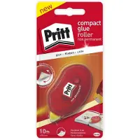 Pritt Kleberoller Compact non-permanent 10m x 8,4mm rot Packung mit 10 Stück