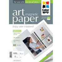 Colorway Photo Paper ART Matte "magnetic" 650g/m, 5pcs, A4