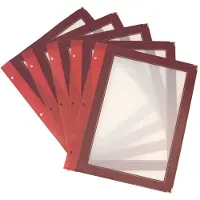 Securit MC-WIA4-WR, A4, Metall, Kunststoff, Rot, Matt, Kunststoff, Abgerundete Ecken