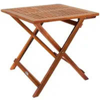 Casaria Beistelltisch Akazie klappbar 73 x 70 x 70cm braun