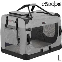 Cadoca Hundetransportbox Grau L 70x52x52cm