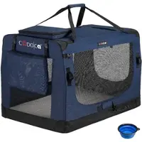 Casaria Cadoca Tiertransportbox XXXL 101x69x70cm navyblau