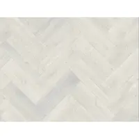 Primaflor PVC TURIN - Fischgrätdekor Weiß 009S - 2,00m x 7,50m - Meterware - Vinyl-Boden in Holzoptik für Küche, Wohn- und Badezimmer, Hochwertige Auslegware, Anti-Rutsch Oberfläche