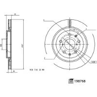 FEBI BILSTEIN Bremsscheibe 198768, 1 Stück