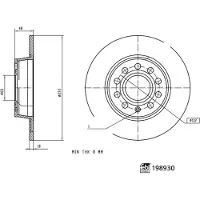 FEBI BILSTEIN Bremsscheibe 198930, 1 Stück