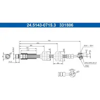 Ate Bremsschlauch 24.5143-0715.3