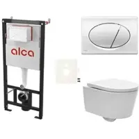 SAT Alca Wand-WC Set für Vorwandmontage + Brevis WC SIKOASW2