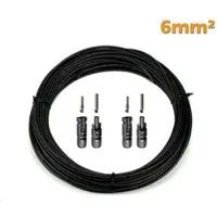 Wattstunde 6mm2 Solarkabel (L) + 2 x MC4 Stecker Set lose | 40 Meter