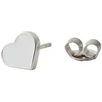 Design Letters Silber-Ohrstecker "Heart" - onesize