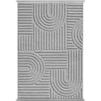 Carpetsale24 Teppich 280x370 cm Grau, Hochflor Wohnzimmer Teppich, Weich & Flauschig, Skandinavisch Boho Stil, Langflor Shaggy, Pflegeleicht