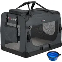 Casaria Cadoca Tiertransportbox L 70x52x50cm anthrazit