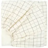 Nobodinoz - L1N0 Baby Bettlaken, 70 x 100 cm, natural grid
